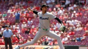 Eury Pérez domina desde el montículo en victoria de los Marlins sobre los Reds